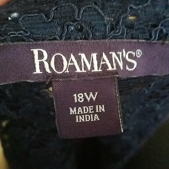 B2G1 Roaman's Blue lace with sequin detail - Picture 8 of 8